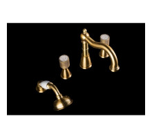 Смеситель на борт ванны Boheme Royal Cristal 391-Royal/CRST black