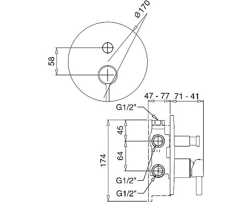 Заказать Смеситель для ванны Migliore Sirius 28185 в магазине сантехники Santeh-Crystal.ru