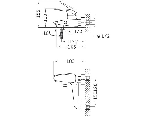 Купить Смеситель для ванны Teka Itaca 67121020BZ в магазине сантехники Santeh-Crystal.ru