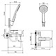 Купить Смеситель для ванны IDDIS Ray RAYBL02i02 в магазине сантехники Santeh-Crystal.ru