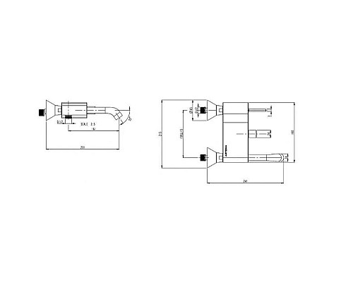 Купить Смеситель для ванны Vitra Mod A41836EXP в магазине сантехники Santeh-Crystal.ru