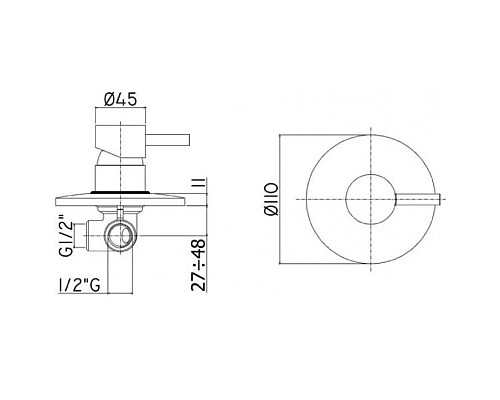 Заказать Смеситель для душа Paffoni Light LIG011HGSP в магазине сантехники Santeh-Crystal.ru