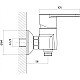 Купить Смеситель для душа Cersanit Cari A63027 в магазине сантехники Santeh-Crystal.ru