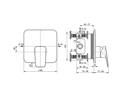 Купить Смеситель для душа Ideal Standard Ceraplan BD254XG в магазине сантехники Santeh-Crystal.ru