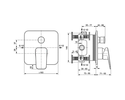 Приобрести Смеситель для ванны Ideal Standard Ceraplan BD263XG в магазине сантехники Santeh-Crystal.ru