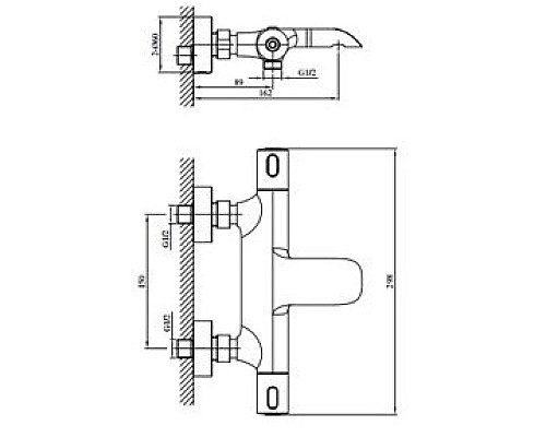 Термостат для ванны AltroBagno Costanza AltroBagnoCostanza0214Or Термостат для ванны AltroBagno Costanza AltroBagnoCostanza0214Or