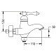 Купить Смеситель для ванны Rose R0102Q в магазине сантехники Santeh-Crystal.ru