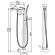 Приобрести Смеситель напольный для ванны Rose R1322F в магазине сантехники Santeh-Crystal.ru