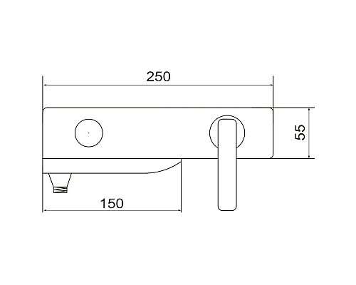 Приобрести Смеситель для ванны Rose R2702H в магазине сантехники Santeh-Crystal.ru