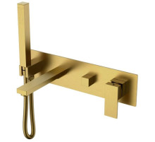 Смеситель для ванны Boheme Qubic 474-2-BR