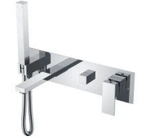 Смеситель для ванны Boheme Qubic 474-2-CR