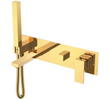 Смеситель для ванны Boheme Qubic 474-2-G