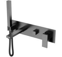 Смеситель для ванны Boheme Qubic 474-2-GM