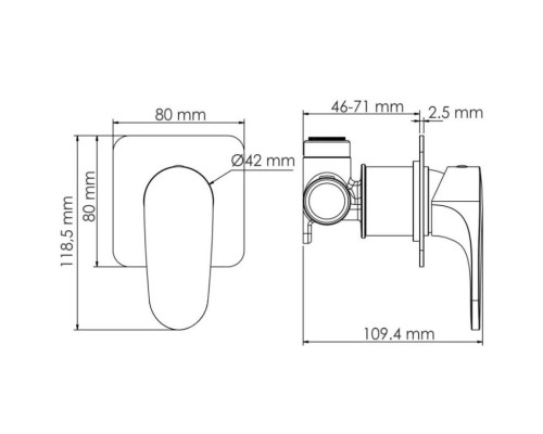Приобрести Смеситель для душа WasserKRAFT Spree 1451 в магазине сантехники Santeh-Crystal.ru