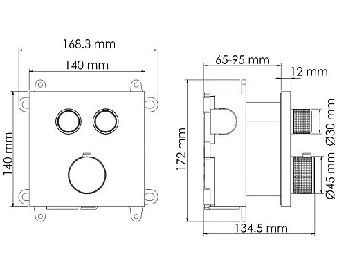 Приобрести Термостат для ванны WasserKRAFT Sauer 7148 Thermo в магазине сантехники Santeh-Crystal.ru