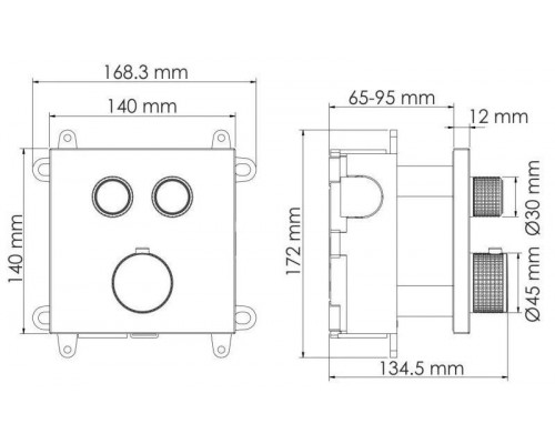 Купить Термостат для ванны WasserKRAFT Dinkel 5848 Thermo в магазине сантехники Santeh-Crystal.ru