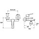 Приобрести Смеситель для ванны Santek Найра WH5A10001C001 в магазине сантехники Santeh-Crystal.ru