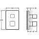 Заказать Термостат для душа Jacob Delafon Modulo E98729-CP в магазине сантехники Santeh-Crystal.ru