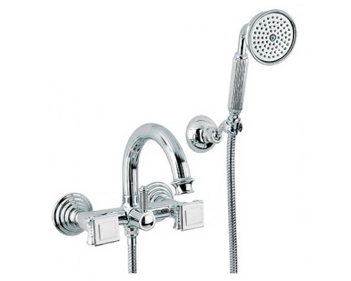 Купить Смеситель для ванны хром, ручки металл Cezares Olimp OLIMP-VD-01-O в магазине сантехники Santeh-Crystal.ru