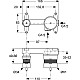 Купить Встраиваемый комплект для смесителя для раковины Ideal Standard Melange A5948NU в магазине сантехники Santeh-Crystal.ru