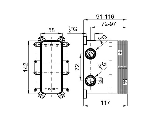 Заказать Скрытая часть Noken Smart Box N199999572 в магазине сантехники Santeh-Crystal.ru