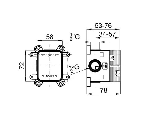 Купить Скрытая часть Noken Smart Box N199999568 в магазине сантехники Santeh-Crystal.ru