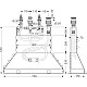 Заказать Скрытая часть смесителя для ванны на 4 отверстия Axor 15480180 в магазине сантехники Santeh-Crystal.ru