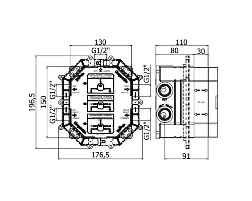 Купить Скрытая часть Paffoni Compact Box CPBOX001 в магазине сантехники Santeh-Crystal.ru