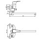 Заказать Смеситель для ванны Vidima Seva Light B8954AA в магазине сантехники Santeh-Crystal.ru