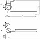 Купить Смеситель для ванны Timo Junior INOX 1905Y-CR chrome в магазине сантехники Santeh-Crystal.ru