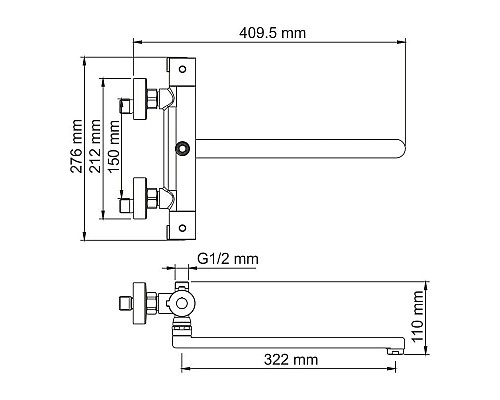 Купить Термостат для ванны WasserKRAFT Berkel 4822L в магазине сантехники Santeh-Crystal.ru