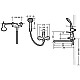 Приобрести Смеситель для ванны Bravat Fit F00416C в магазине сантехники Santeh-Crystal.ru