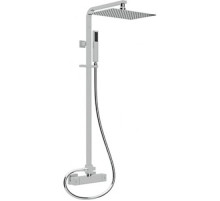 Душевая колонна с термостатическим смесителем, верхним и ручным душем хром, ручка хром Cezares Molveno MOLVENO-CD-T-01-Cr