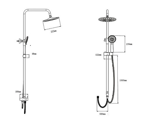 Santeh-Crystal.ru: Душевая стойка 222 мм Bien Sera BD44029101 Приобрести Душевая стойка 222 мм Bien Sera BD44029101 в магазине сантехники Santeh-Crystal.ru