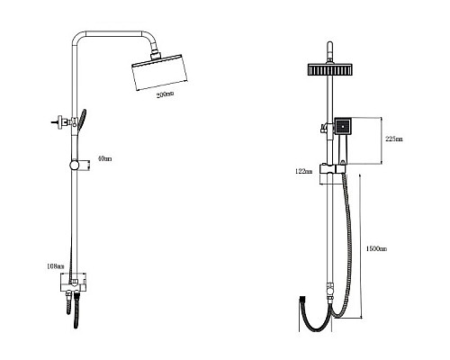 Santeh-Crystal.ru: Душевая стойка 200 мм Bien Torres BD44029102 Купить Душевая стойка 200 мм Bien Torres BD44029102 в магазине сантехники Santeh-Crystal.ru