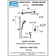 Заказать Душевой комплект 200 мм Remer Dream D09S01UFM20 в магазине сантехники Santeh-Crystal.ru