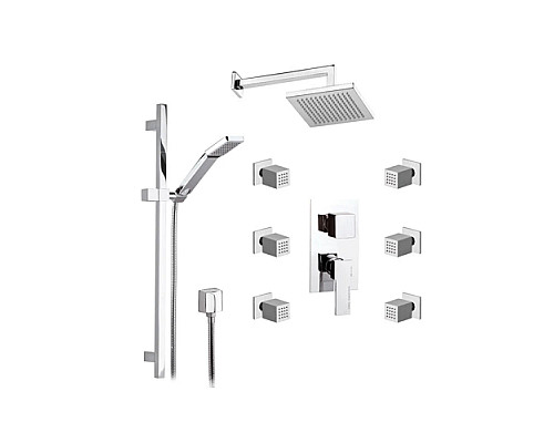 Заказать Душевой комплект 200 мм Remer Qubika Q937S01 в магазине сантехники Santeh-Crystal.ru