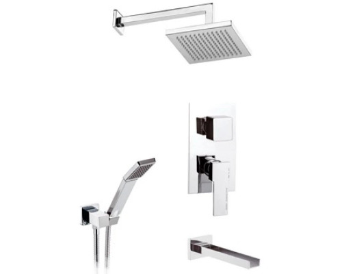 Приобрести Душевой комплект 200 мм Remer Qubika Cascata QC937S03 в магазине сантехники Santeh-Crystal.ru