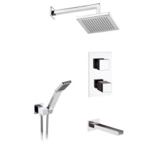 Душевой комплект 200 мм Remer Qubika Cascata QTC937S03