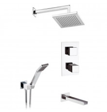 Душевой комплект 200 мм Remer Qubika Cascata QTC937S03