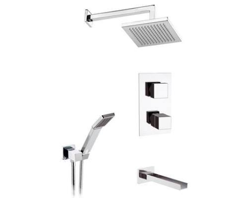 Заказать Душевой комплект 200 мм Remer Qubika Cascata QTC937S03 в магазине сантехники Santeh-Crystal.ru