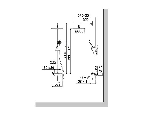 Santeh-Crystal.ru: Душевая система Noken Tec Round N720000197 Купить Душевая система Noken Tec Round N720000197 в магазине сантехники Santeh-Crystal.ru