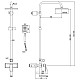 Купить Душевая система 207 мм Savol 100 S-600108T в магазине сантехники Santeh-Crystal.ru