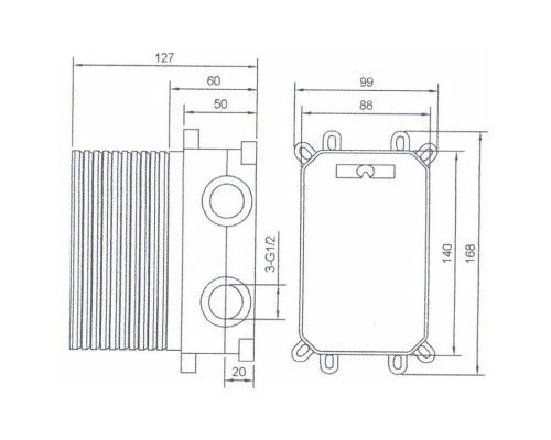 Купить Душевой комплект Bronze De Luxe Grani NT980-3 в магазине сантехники Santeh-Crystal.ru