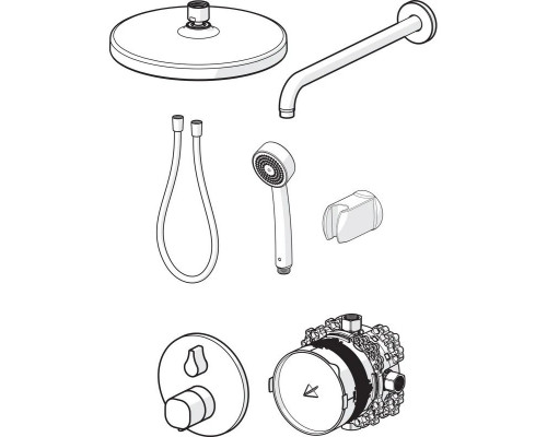 Заказать Душевой комплект Oras BlueBox 2090 в магазине сантехники Santeh-Crystal.ru