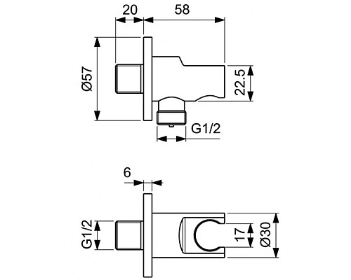 Купить Душевой комплект 303 мм Ideal Standard Ceratherm T100 A7573AA в магазине сантехники Santeh-Crystal.ru