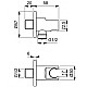 Купить Душевой комплект 303 мм Ideal Standard Ceratherm T100 A7573AA в магазине сантехники Santeh-Crystal.ru