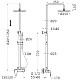 Заказать Душевая система 250 мм Teka Itaca 67297020G2 в магазине сантехники Santeh-Crystal.ru