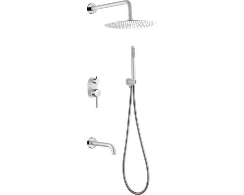 Купить Душевой комплект 300 мм Boheme Uno 464-2-WCR в магазине сантехники Santeh-Crystal.ru