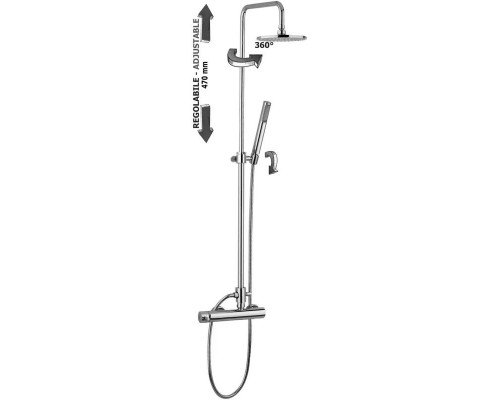 Купить Душевая система 225 мм Paffoni Easy Plus ZCOL603CR в магазине сантехники Santeh-Crystal.ru